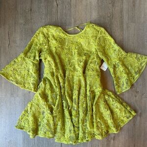 Free people chartreuse dress